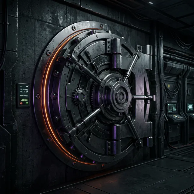 Iron vault analogy representing unhackable static architecture security